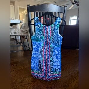 Lilly Pulitzer Blue and Pink Mini Dress